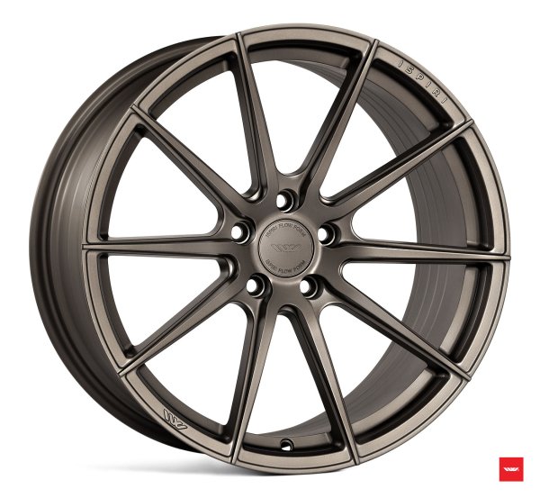 NEW 19 INCH ISPIRI FFR1 ALLOY WHEELS IN MATT CARBON BRONZE WITH DEEPER CONCAVE 10" REARS 5x120