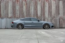 NEW 19 INCH ISPIRI FFR1 ALLOY WHEELS IN MATT CARBON BRONZE WITH DEEPER CONCAVE 10" REARS 5x120