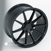 NEW 20" ISPIRI FFR1 ALLOY WHEELS IN CORSA BLACK, DEEP CONCAVE WITH 10.5" REARS