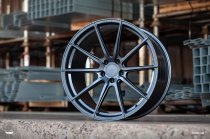 NEW 21" ISPIRI FFR1 MULTI-SPOKE ALLOY WHEELS IN CARBON GRAPHITE, DEEPER CONCAVE 10.5" REARS