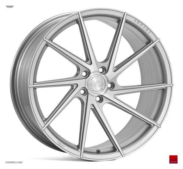 NEW 21" ISPIRI FFR1D MULTI-SPOKE DIRECTIONAL ALLOY WHEELS IN PURE SILVER WITH BRUSHED POLISH FACE, VARIOUS OFFSETS AVAILABLE 5x112