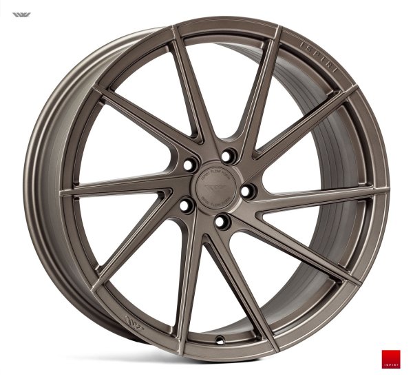 NEW 21 INCH ISPIRI FFR1D DIRECTIONAL ALLOY WHEELS IN MATT CARBON BRONZE WITH DEEPER CONCAVE 10.5" REARS 5x120