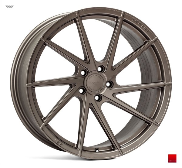 NEW 21" ISPIRI FFR1D DIRECTIONAL MULTI-SPOKE ALLOY WHEELS IN MATT CARBON BRONZE, DEEPER CONCAVE 10.5" REARS