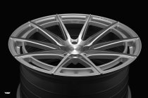 NEW 20 INCH ISPIRI FFR2 ALLOY WHEELS IN PURE SILVER BRUSHED WITH DEEPER CONCAVE 10" REARS 5x120