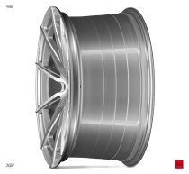 NEW 20 INCH ISPIRI FFR2 ALLOY WHEELS IN PURE SILVER BRUSHED WITH DEEPER CONCAVE 10" REARS 5x120