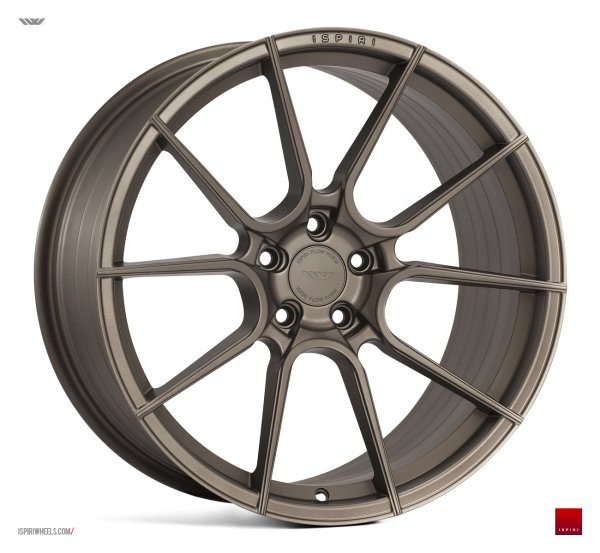 NEW 21 INCH ISPIRI FFR6 ALLOY WHEELS IN MATT CARBON BRONZE, DEEPER CONCAVE 10.5" ALL ROUND 5x112