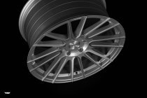 NEW 20" ISPIRI FFR8 8-TWIN CURVED SPOKE ALLOY WHEELS IN PURE SILVER BRUSHED, WIDER 10" REARS