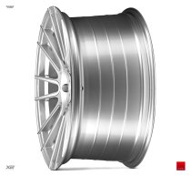 NEW 20 INCH ISPIRI FFR8 ALLOY WHEELS IN PURE SILVER BRUSHED WITH DEEPER CONCAVE 10.5" REARs 5x112