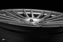 NEW 20" ISPIRI FFR8 8-TWIN CURVED SPOKE ALLOY WHEELS IN PURE SILVER BRUSHED DEEP CONCAVE 10" REAR