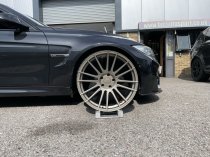 NEW 20 INCH ISPIRI FFR8 ALLOY WHEELS IN MATT CARBON BRONZE WITH DEEPER CONCAVE 10" REARS 5x120