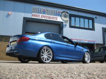 NEW 19 INCH VEEMANN V-FS4 ALLOY WHEELS IN SILVER MACHINED WITH DEEPER CONCAVE 9.5" ALL ROUND 5x112