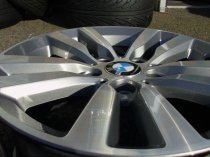 USED 17" GENUINE BMW STYLE 655 DOUBLE SPOKE ALLOY WHEELS,GOOD CONDITION, IN LIGHT GUNMETAL WITH POLISHED FACE