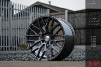 NEW 19 INCH 1AV ZX2 ALLOY WHEELS IN GLOSS GREY WITH DEEPER CONCAVE 9.5" REAR OPTION