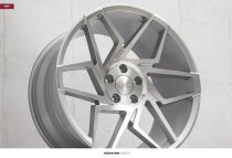 NEW 20" VEEMANN V-FS27R ALLOY WHEELS IN SILVER POLISHED WITH DEEP 10" REARS