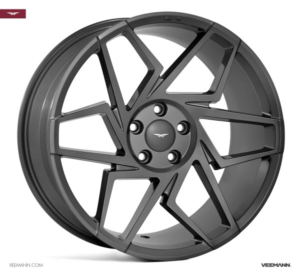 NEW 20" VEEMANN V-FS27R ALLOY WHEELS IN GLOSS GRAPHITE WITH DEEP 10" REARS