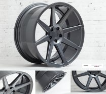 NEW 20 INCH ISPIRI ISR8 ALLOY WHEELS IN CARBON GRAPHITE WITH WIDER 10" REARS 5x112