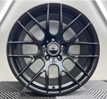 NEW 18 INCH VEEMANN VC359 M359 Y SPOKE ALLOY WHEELS IN SATIN BLACK WITH DEEPER CONCAVE 9.5″ REARS 5x120