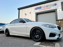 NEW 18 INCH VEEMANN VC359 M359 Y SPOKE ALLOY WHEELS IN SATIN BLACK WITH DEEPER CONCAVE 9.5" REARS 5x120