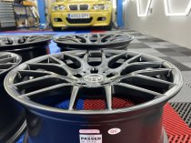 NEW 18 INCH VEEMANN VC359 M359 Y SPOKE ALLOY WHEELS IN SATIN BLACK WITH DEEPER CONCAVE 9.5" REARS 5x120