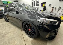 NEW 19 INCH VEEMANN V-FS42 ALLOY WHEELS IN GLOSS BLACK WITH DEEPER CONCAVE 9.5" REAR OPTION 5x112