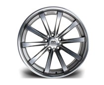 NEW 20" RIVIERA ASCOT ALLOY WHEELS IN GUNMETAL WITH POLISHED FACE DEEP 10" REARS
