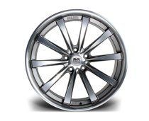 NEW 20 INCH RIVIERA ASCOT ALLOY WHEELS IN GUNMETAL WITH POLISHED FACE DEEP CONCAVE 10" REARS 5x120