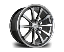 NEW 20 INCH RIVIERA ASCOT ALLOY WHEELS IN GUNMETAL WITH POLISHED FACE DEEP CONCAVE 10″ REARS 5x120