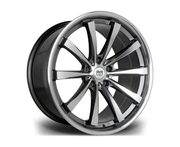 NEW 20 INCH RIVIERA ASCOT ALLOY WHEELS IN GUNMETAL WITH POLISHED FACE DEEP CONCAVE 10" REARS 5x120