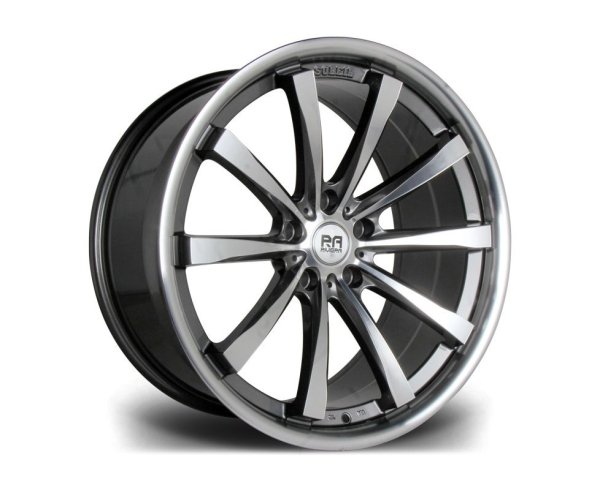 NEW 20" RIVIERA ASCOT ALLOY WHEELS IN GUNMETAL WITH POLISHED FACE DEEP 10" REARS