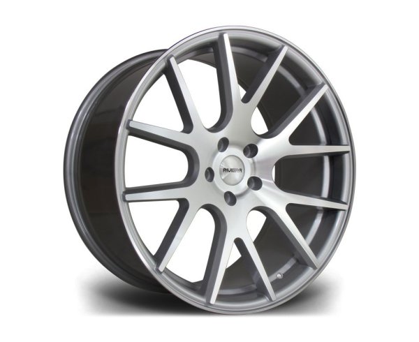 NEW 20 INCH RIVIERA RV185 ALLOY WHEELS IN SILVER WITH POLISHED FACE AND DEEPER CONCAVE 9.5" REARS 5x120