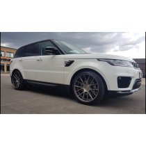 NEW 20 INCH RIVIERA RV185 ALLOY WHEELS IN SILVER WITH POLISHED FACE AND DEEPER CONCAVE 9.5" REARS 5x120