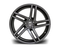 NEW 20 INCH RIVIERA TWIST ALLOY WHEELS IN CARBON GRIGIO GUNMETAL WITH DEEPER CONCAVE 9.5" REARS 5x120