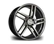 NEW 20 INCH RIVIERA TWIST ALLOY WHEELS IN CARBON GRIGIO GUNMETAL WITH DEEPER CONCAVE 9.5″ REARS 5x120