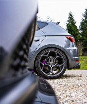 NEW 20 INCH VEEMANN V-FS40 ALLOY WHEELS IN GRAPHITE SMOKE MACHINED WITH DEEPER CONCAVE 10" REARS 5x120