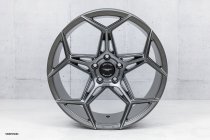NEW 20 INCH VEEMANN V-FS40 ALLOY WHEELS IN GRAPHITE SMOKE MACHINED WITH DEEPER CONCAVE 10" REARS 5x120