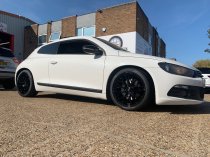 NEW 18 INCH ALKATEC EVO-1 ALLOY WHEELS IN GLOSS BLACK WITH DEEPER CONCAVE 9.5" REAR OPTION 5x120