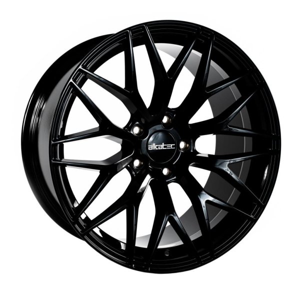 NEW 19 INCH ALKATEC EVO-1 ALLOY WHEELS IN GLOSS BLACK WITH DEEPER CONCAVE 9.5" REAR OPTION 5x120