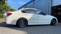 NEW 19 INCH VEEMANN V-FS66 ALLOY WHEELS IN GRAPHITE SMOKE MACHINED WITH DEEPER CONCAVE 9.5" REAR OPTION 5x120