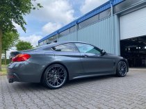 NEW 19 INCH VEEMANN V-FS66 ALLOY WHEELS IN GRAPHITE SMOKE MACHINED WITH DEEPER CONCAVE 9.5" REAR OPTION 5x120