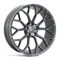 NEW 20" VEEMANN V-FS66 ALLOY WHEELS IN GRAPHITE SMOKE MACHINED, WIDER 10" REARS