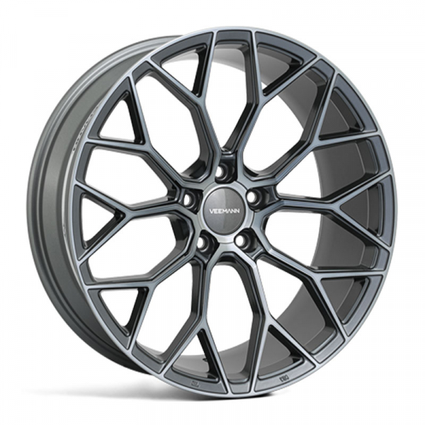 NEW 20 INCH VEEMANN V-FS66 ALLOY WHEELS IN GRAPHITE SMOKE MACHINED WITH DEEPER CONCAVE 10" REAR OPTION 5x120