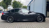 NEW 19 INCH VEEMANN V-FS66 ALLOY WHEELS IN GRAPHITE SMOKE MACHINED WITH DEEPER CONCAVE 9.5" REAR OPTION 5x112