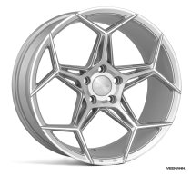 NEW 18″ VEEMANN V-FS40 ALLOY WHEELS IN SILVER WITH POLISHED FACE, DEEPER CONCAVE 9″ REAR ALL ROUND