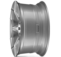 NEW 18 INCH VEEMANN V-FS40 ALLOY WHEELS IN SILVER MACHINED, DEEPER CONCAVE 9" ALL ROUND 5x112