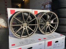 NEW 20 INCH ISPIRI FFR1 ALLOY WHEELS IN MATT CARBON BRONZE WITH DEEPER CONCAVE 10" REAR OPTION 5x112