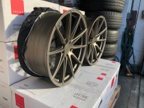 NEW 19 INCH ISPIRI FFR1 ALLOY WHEELS IN MATT CARBON BRONZE WITH DEEPER CONCAVE 9.5" REAR OPTION 5x112