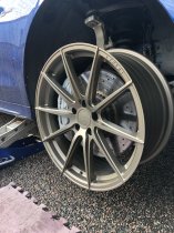 NEW 19 INCH ISPIRI FFR1 ALLOY WHEELS IN MATT CARBON BRONZE WITH DEEPER CONCAVE 9.5" REAR OPTION 5x112