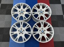USED 19 INCH GENUINE BMW STYLE 191 M SPORT Y SPOKE ALLOY WHEELS, WIDE REAR,FULLY REFURBED 5x120