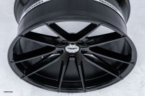 NEW 18 INCH VEEMANN V-FS25 ALLOY WHEELS IN GLOSS BLACK WITH DEEPER CONCAVE 9" REAR OPTION 5x112