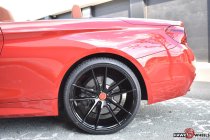 NEW 18 INCH VEEMANN V-FS25 ALLOY WHEELS IN GLOSS BLACK WITH DEEPER CONCAVE 9" REAR OPTION 5x120
